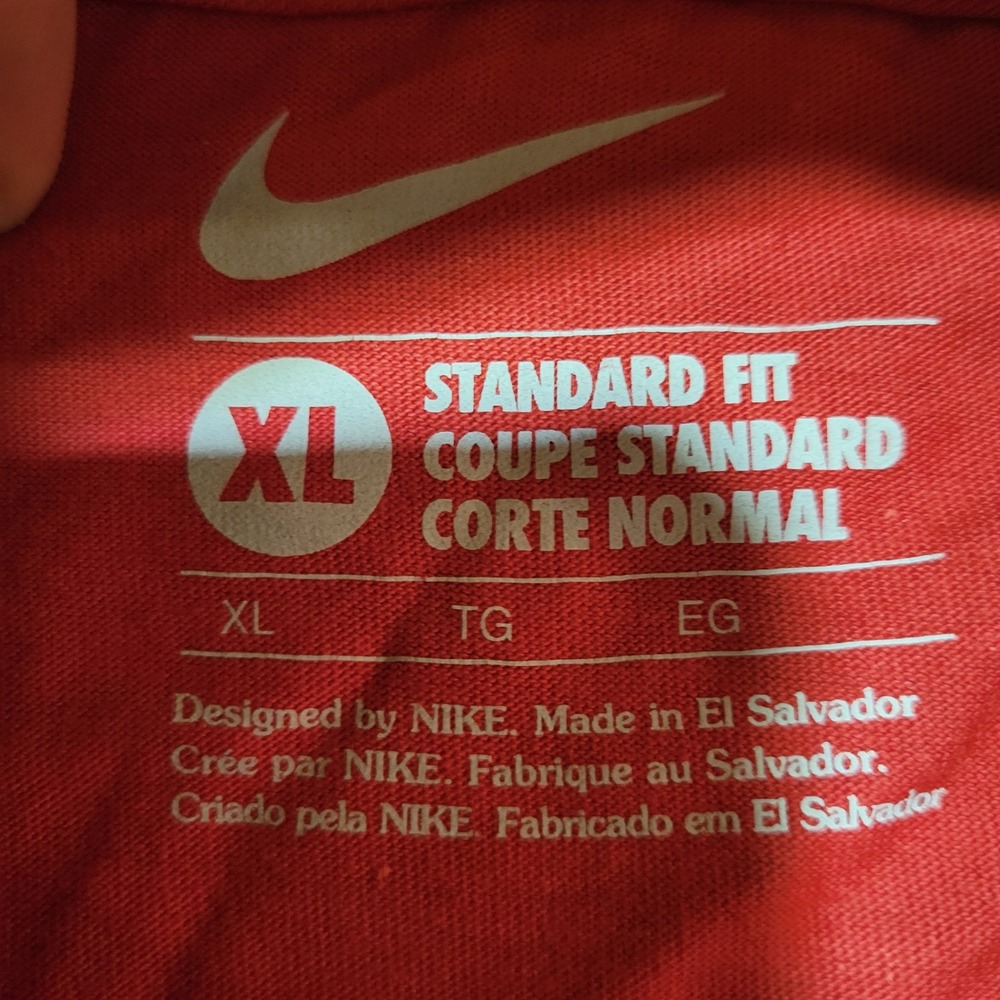 Nike Mens Red Basketball Net Scissors Graphic T-Shirt XL Standard Fit New - Picture 3 of 5